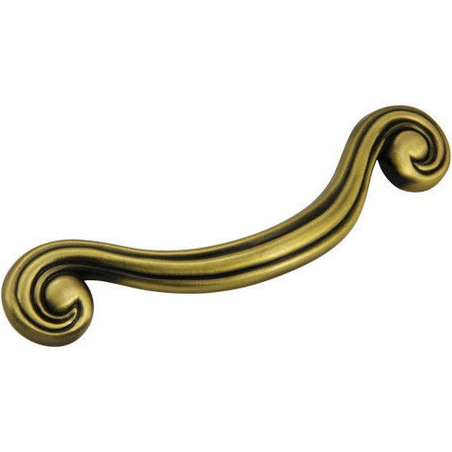 Silverline P2002 Cabinet Pull Handle CC: 128 mm ~ 5 inch Spiral Scroll Volute Column - amerfithardware