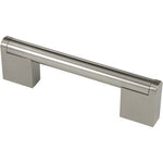 Load image into Gallery viewer, Silverline P2033 Cabinet Hardware Pull Handle Modern Cross Bar CC: 87mm ~3-7/16&quot; - amerfithardware
