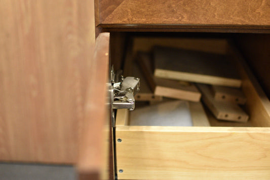 165 ° Angle Concealed Hinge Cabinet Hardware 1 Pair Door w Mounting Plate - amerfithardware