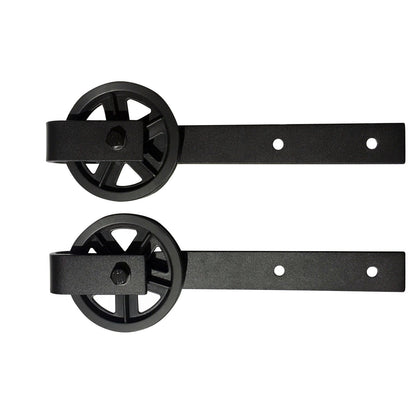 Sliding HM2000 Barn Door, Railing with Wheels Door Hardware 250 Pound Capacity - amerfithardware