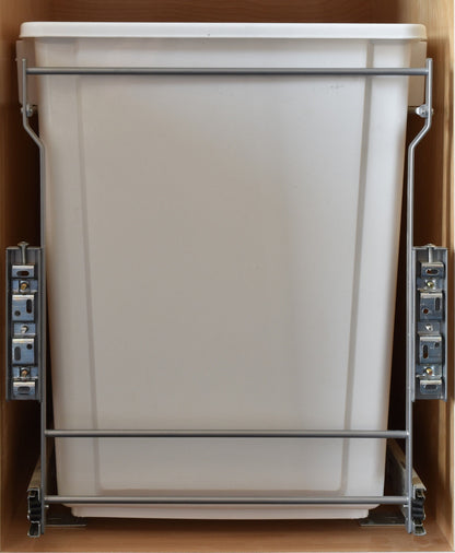 Pull Out Trash Cans - Kitchen Cabinet Organizer Pullout In-Cabinet 20 Qt Bins - amerfithardware