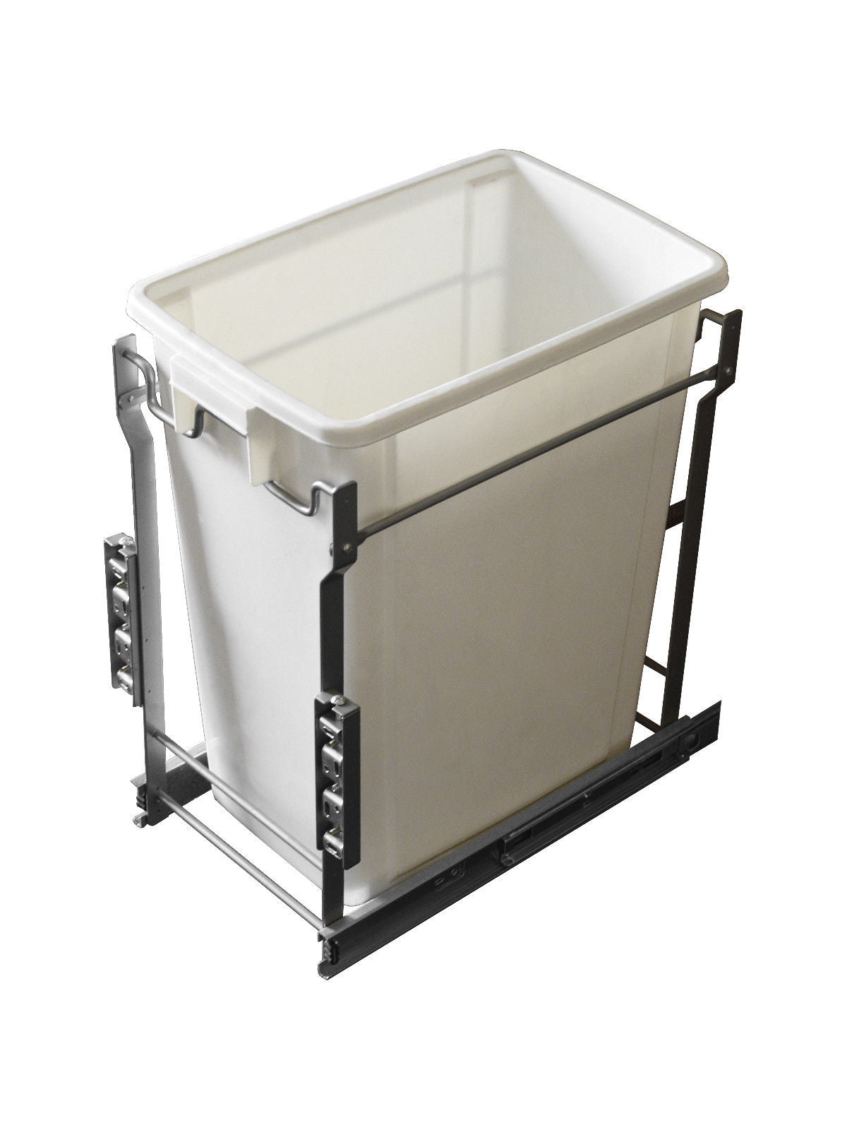 Pull Out Trash Cans - Kitchen Cabinet Organizer Pullout In-Cabinet 20 Qt Bins - amerfithardware