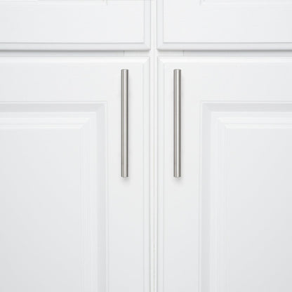 T Bar Pull Cabinet Hardware Handle Brushed Satin Nickel Euro Style - amerfithardware