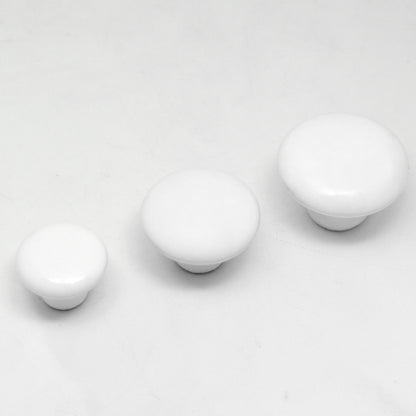 White Ceramic Knobs Cabinet Hardware (38-25mm ~1.5-1 inch) - amerfithardware