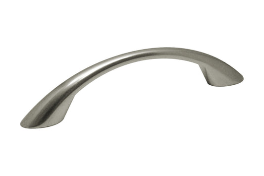 Silverline P2017 Tapered Bow Cabinet Hardware Pull Handle CC: 96 mm ~ 3-13/16 inch - amerfithardware