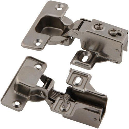 1/2 Half & 3/4 Three Quarters - Cabinet Hinges w Plate Face Frame - Soft Close Piston Compact - amerfithardware
