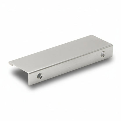 Silverline A1022 | Solid Finger Edge Tab Pull | Brushed Aluminum