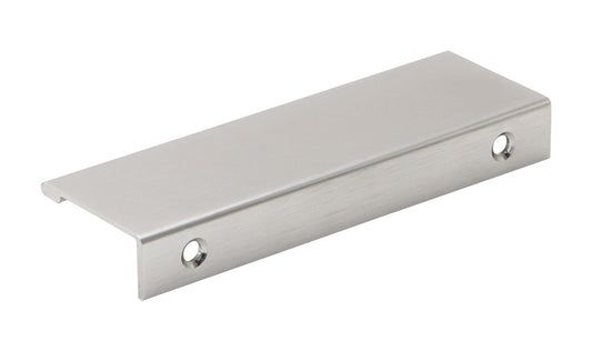Silverline A1022 - Aluminum Mount Finger Edge Tab Pull in Brushed Aluminum Finish