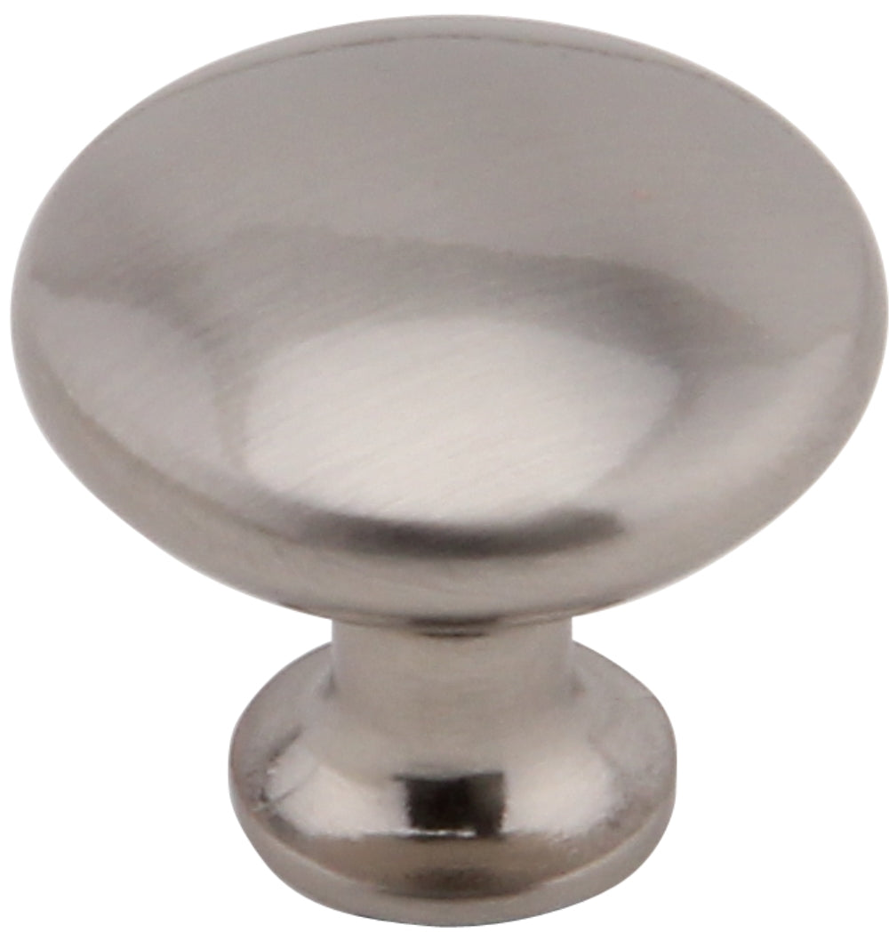 Silverline A2013 Aluminum Round Knob in Brushed Satin Nickel Finish