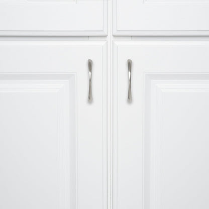 Silverline A2017 Tapered Bow Cabinet Hardware Pull Handle CC: 96 mm ~ 3-13/16 inch - amerfithardware