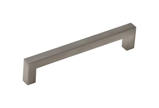 Silverline A2060 Aluminum Square Bar Pull Handle in Brushed Satin Nickel Finish