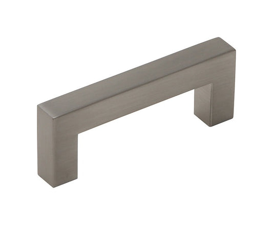 Silverline A2060 Aluminum Square Bar Pull Handle in Brushed Satin Nickel Finish