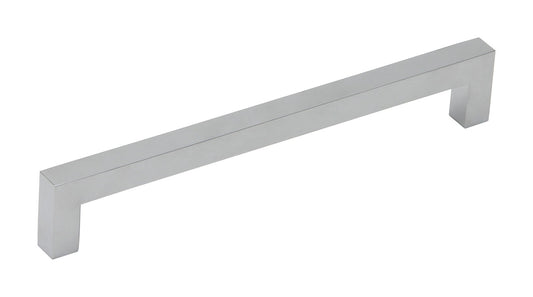 Silverline A2060 Aluminum Square Bar Pull Handle in Polished Chrome Finish