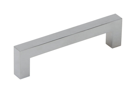 Silverline A2060 Aluminum Square Bar Pull Handle in Polished Chrome Finish