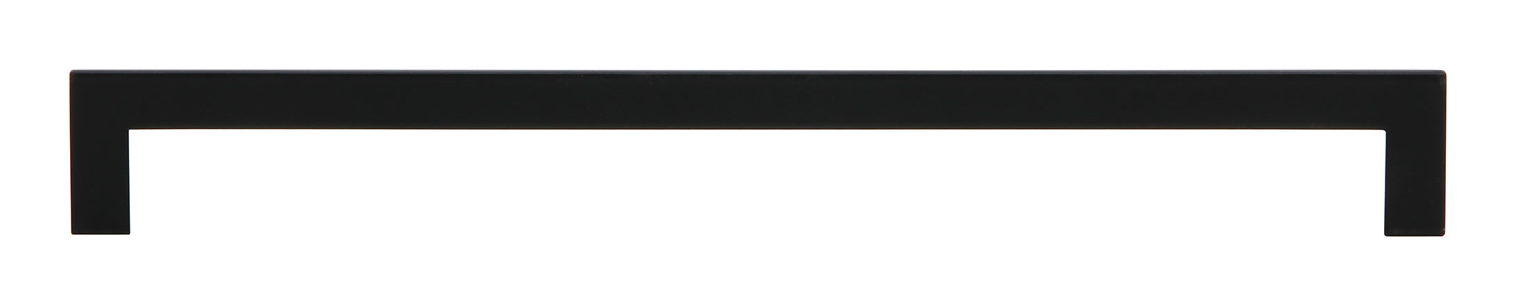 Silverline A2060 Aluminum Square Bar Pull Handle in Matte Black Finish