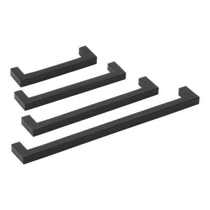 Silverline A2060 | 3/8 in. x 3/8 in. Solid Contemporary Modern Square Bar Pulls | Various Sizes & Finishes