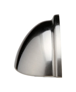 Silverline B2019 - 3-3/4 inch (95mm) Bin Cup Pull Cabinet Half Moon Shell CC: 3 inch (76mm)