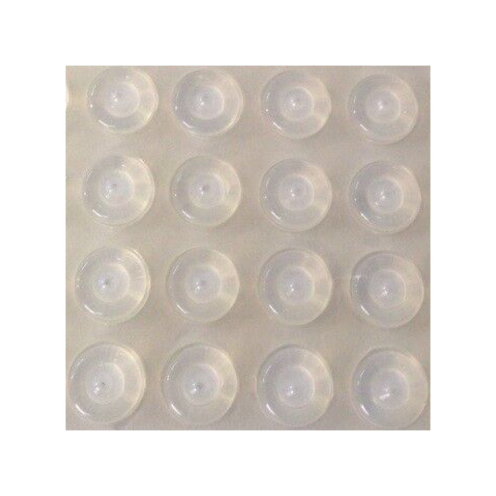 Silverline BP1355 Cabinet Door Bumper 1/2 inch (13mm) Diameter Clear Adhesive Pads