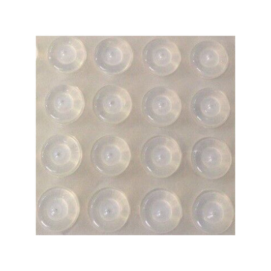Silverline BP1355 Cabinet Door Bumper 1/2 inch (13mm) Diameter Clear Adhesive Pads