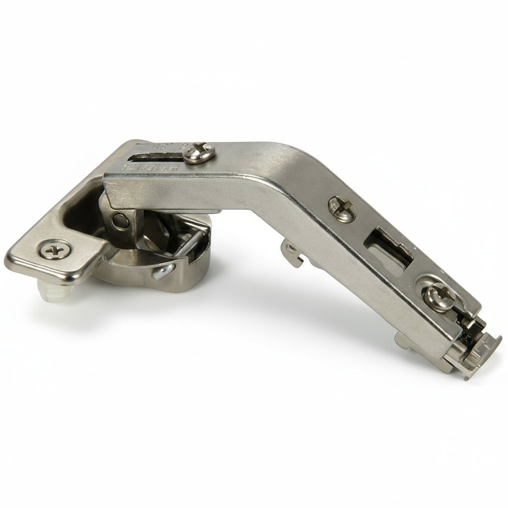 135 ° Angle Concealed Hinge Cabinet Hardware 1 Pair Bifold Door w Mounting Plate - amerfithardware