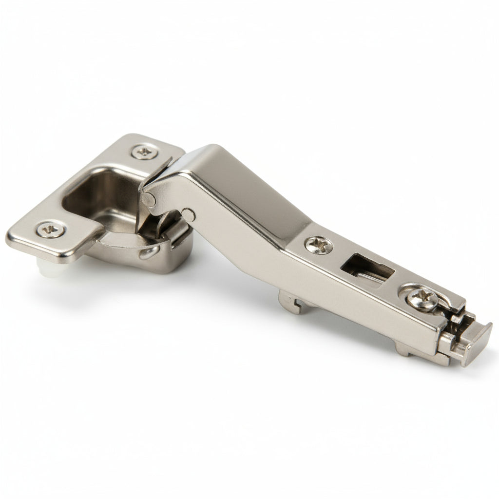 45 ° Angle Concealed Hinge Cabinet Hardware 1 Pair Bifold Door w Mounting Plate - amerfithardware