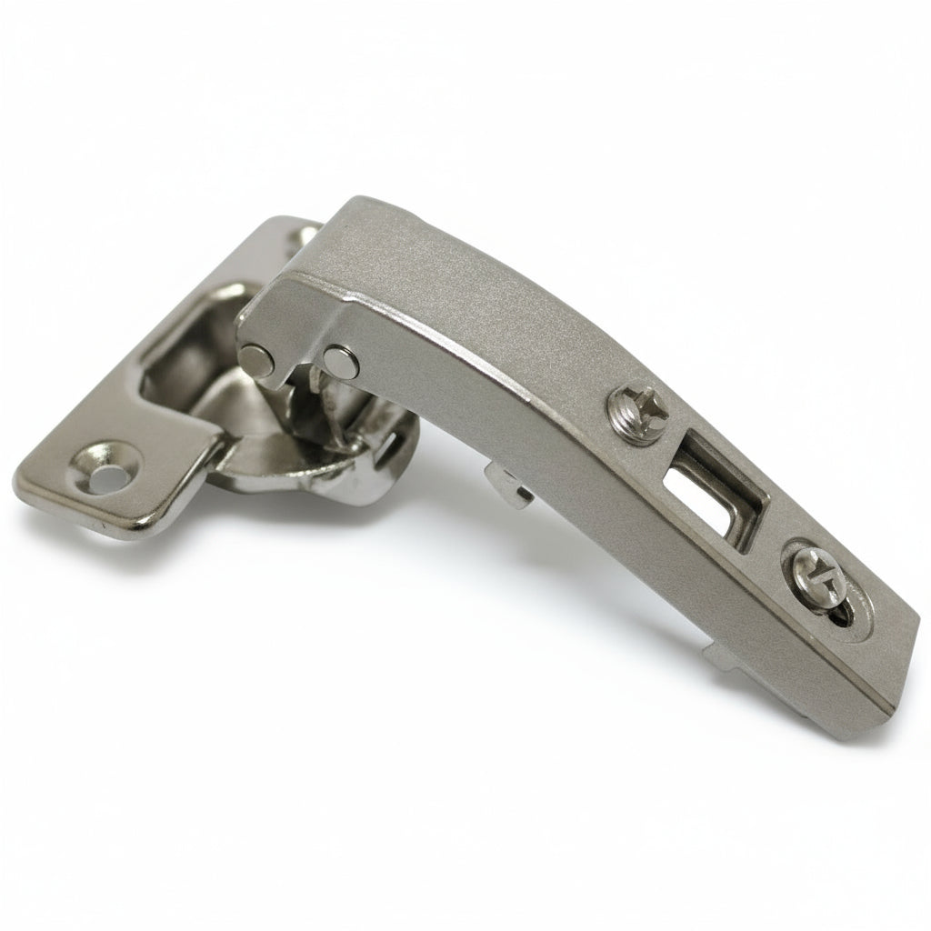 90 ° Angle Concealed Hinge Cabinet Hardware 1 Pair Bifold Door w Mounting Plate - amerfithardware