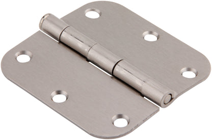 3.5 inches x 3.5 inches Door Hinges Plain Bearing 5/8 inches Radius Corners Mortise