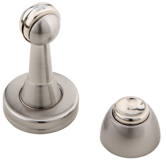 Soft-Catch Magnetic Door Stop in Brushed Satin Nickel