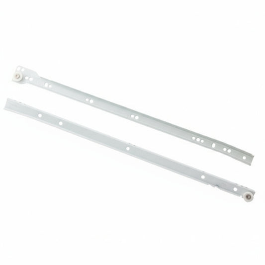 Euro Drawer Slide 32mm System Epoxy Covered Glides Roller Runners - 25 Pairs - amerfithardware