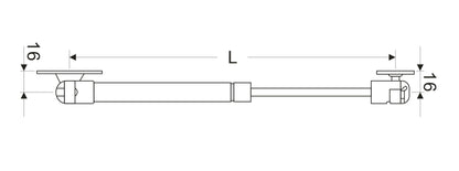 Silverline | Hydraulic Gas Spring for Cabinet Door Lift Up