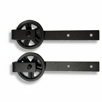 Sliding HM2000 Barn Door, Railing with Wheels Door Hardware 250 Pound Capacity - amerfithardware