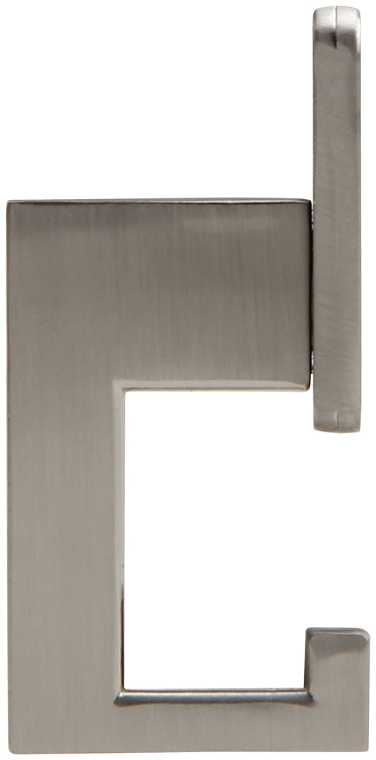 Robe Hook Single, Brushed Satin Nickel Finish