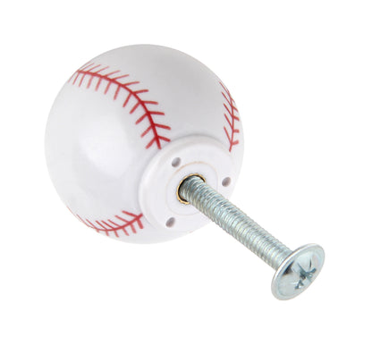 Silverline K0000s | Sports Theme Spherical Solid Cabinet Knobs | Baseball, Basketball, Soccer