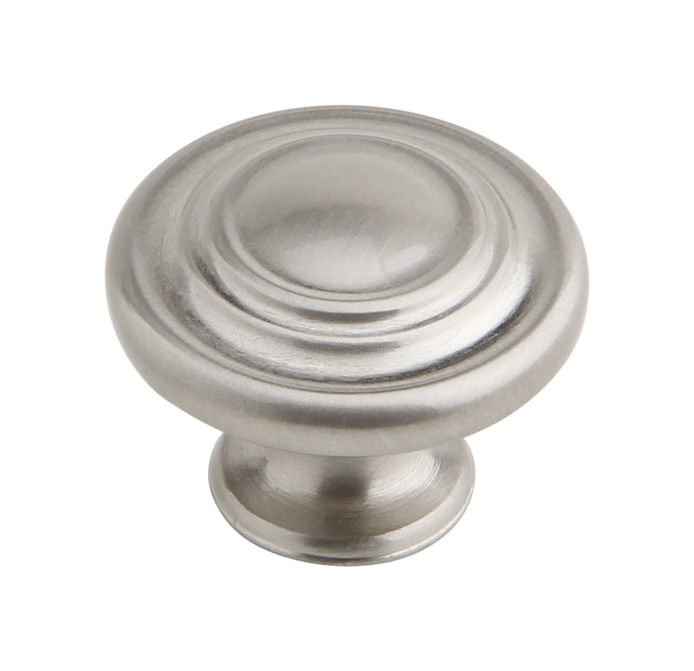 Silverline K2003 Round Knob Three Ring Mushroom Knob Diameter 1-3/8 inch Cabinet Hardware