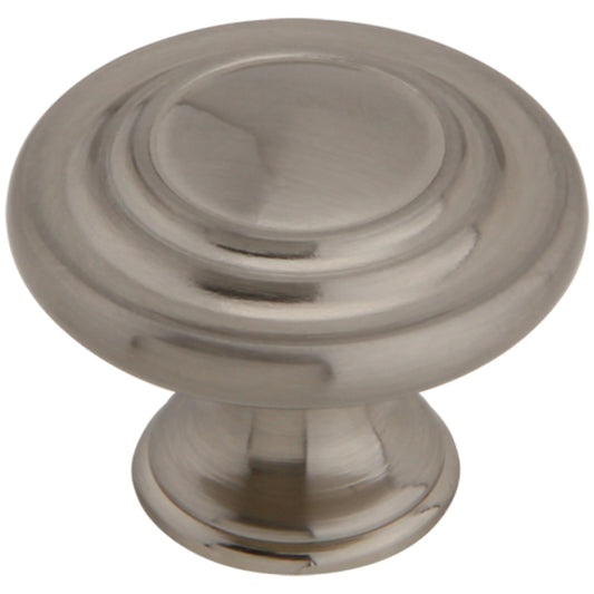 Silverline K2003 Round Knob Three Ring Mushroom Knob Diameter 1-3/8 inch Cabinet Hardware