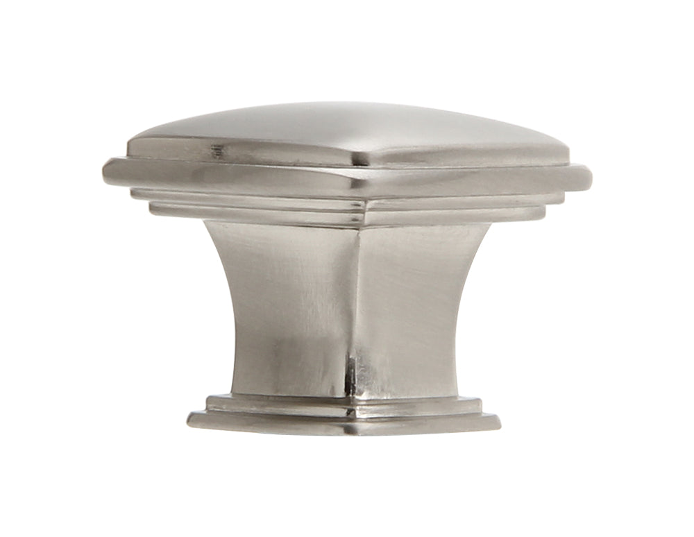 Silverline K2023 - 1-11/50 inch (31mm) Square Contemporary Modern Cabinet Knob