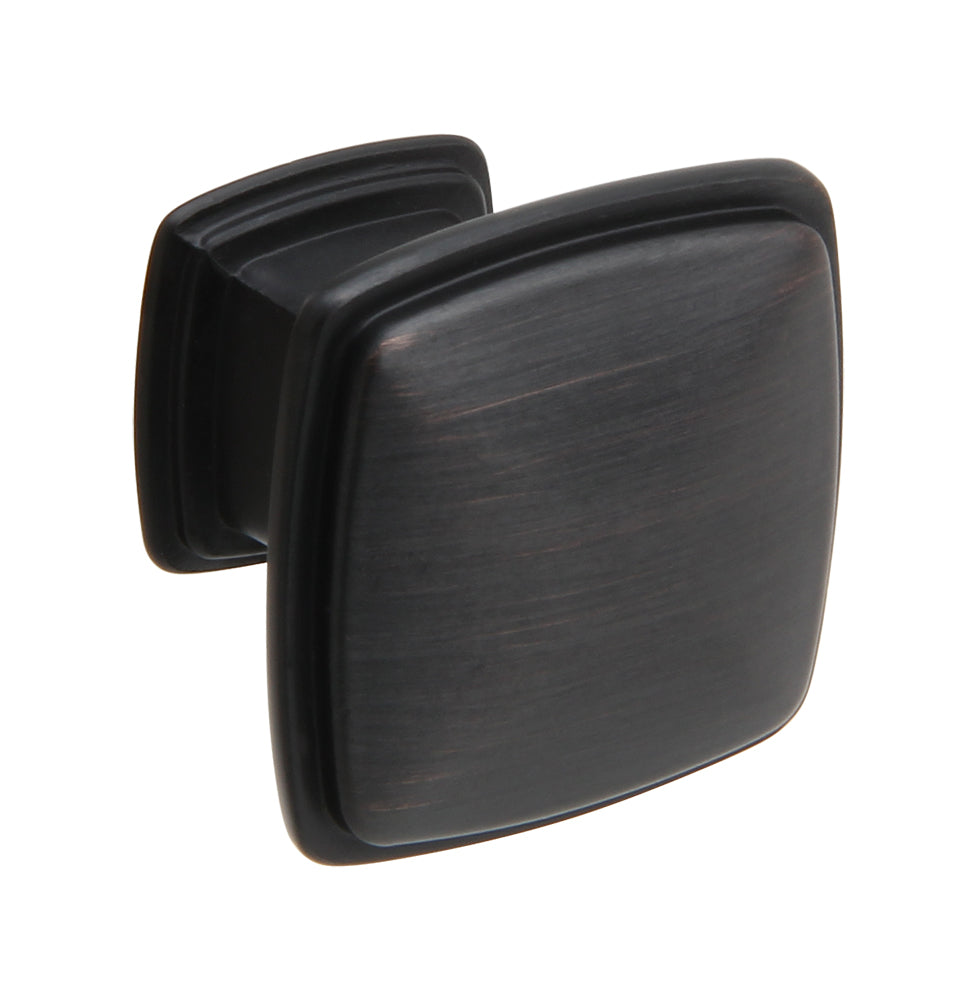 Silverline K2023 - 1-11/50 inch (31mm) Square Contemporary Modern Cabinet Knob