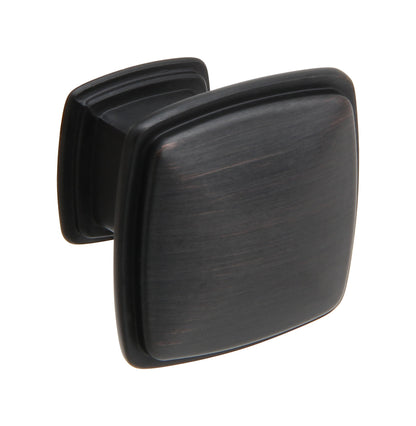 Silverline K2023 - 1-11/50 inch (31mm) Square Contemporary Modern Cabinet Knob