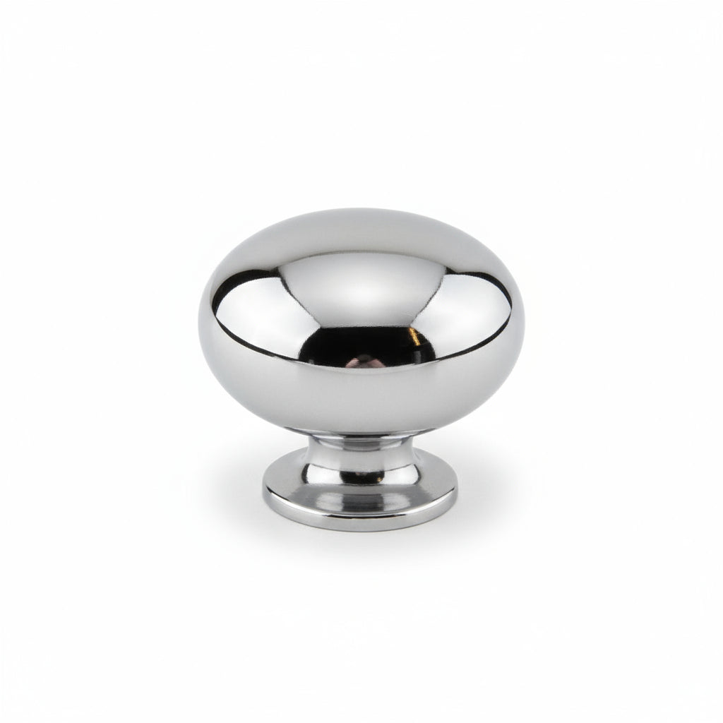 Silverline K2180 Chrome Knob Mushroom Diameter: 1-3/16 inch Cabinet Hardware - amerfithardware