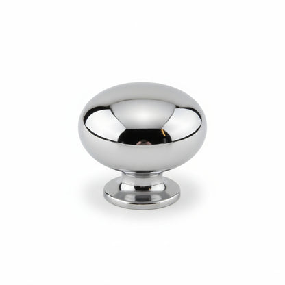 Silverline K2180 Chrome Knob Mushroom Diameter: 1-3/16 inch Cabinet Hardware - amerfithardware