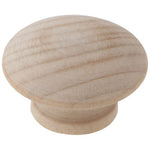Load image into Gallery viewer, Silverline K3002 Mushroom Style K3003 Button Style Round Birch Wood Knob Diameter 1-1/2&quot; Unfurnished Knob
