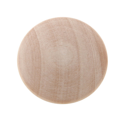 Silverline K3002 & K3003 | Mushroom Style and Button Style Round Birch Wood Knob Unfinished