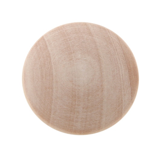 Silverline K3002 Mushroom Style K3003 Button Style Round Birch Wood Knob Diameter 1-1/2" Unfurnished Knob