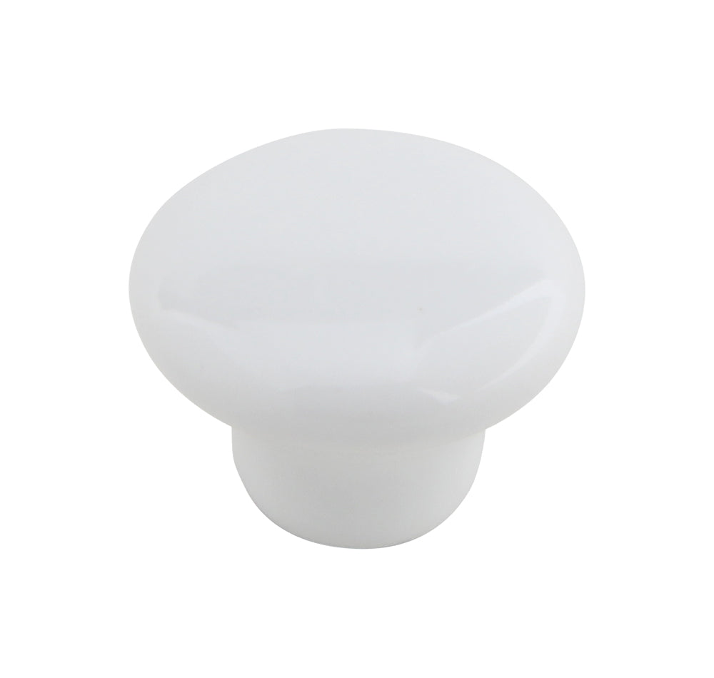 Silverline K4000s Old English White Ceramic Cabinet Knob Plain and Floral Style