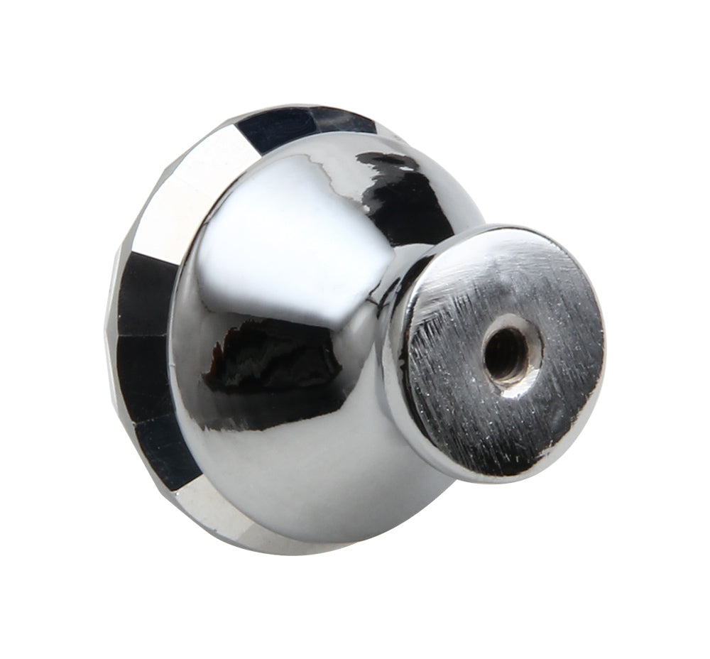 Silverline K7001 Clear Glass Crystal Elegant Contemporary Cabinet Knob with Zamac Base