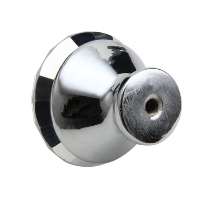 Silverline K7001 Clear Glass Crystal Elegant Contemporary Cabinet Knob with Zamac Base