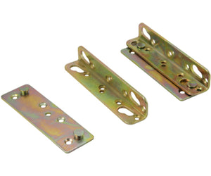 Non-Mortise Bed Rail Fittings Yellow Galvanized Bed Rail Bracket 5"(For 1 Bed)