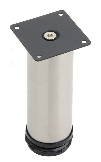 Silverline 4 Pack Adjustable SS201 Cabinet Leg in Brushed Satin Nickel Finish
