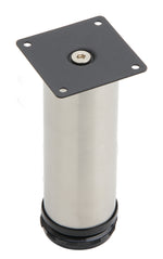 Load image into Gallery viewer, Adjustable SS201 Cabinet Leg in Brushed Satin Nickel Finish
