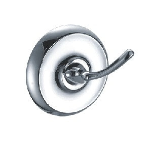 Robe Double Hook in Polished Chrome Finish